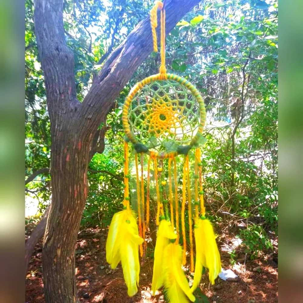 Cida's 💛 handmade dreamcatcher 💚 - Picture 4 of 15